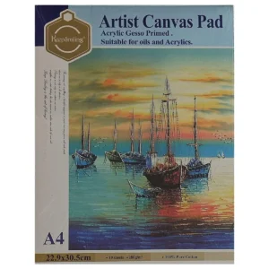 Keep Smiling Artist Canvas Pad A4 – Premium Quality Painting Paper for Acrylic & Oil