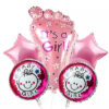 It’s a Girl Foil Balloons – Pack of 5 Baby Shower Decoration Balloons