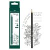 Faber-Castell 1111 HB Black Matt Graphite Pencils – Pack of 12 (Premium Writing & Drawing)