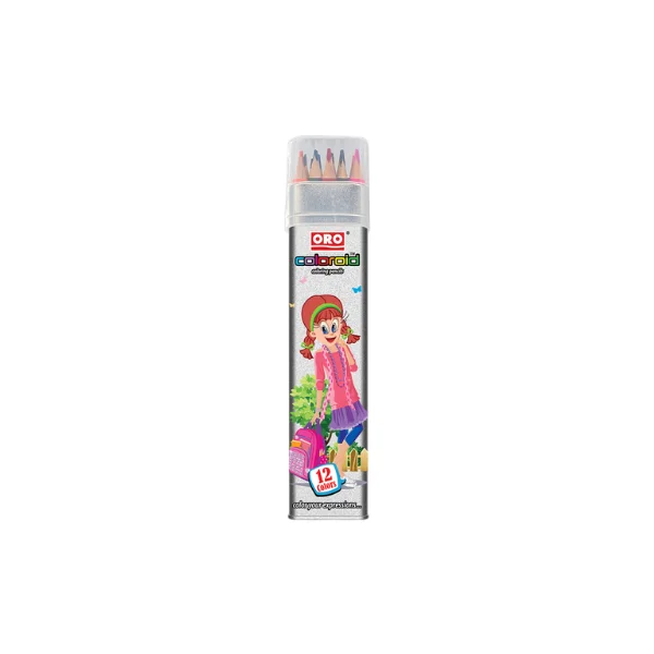 ORO Coloroid 12-Color Pencil Set in Tin Box