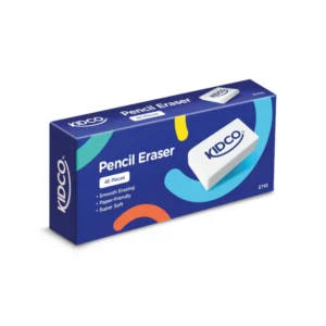 Kidco Pencil Eraser E745 | Soft White Eraser | Pack of 12 or 45