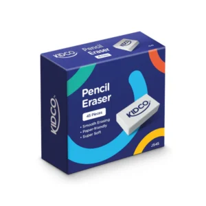 Kidco Pencil Eraser J545 Pack of 45 | Soft White Eraser