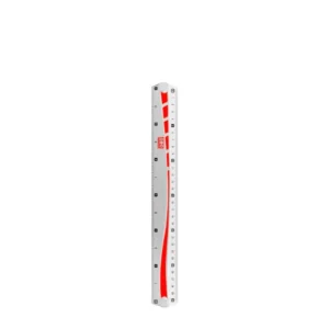 ORO 12 Inch Transparent Plastic Ruler – Clear Measuring Scale for School