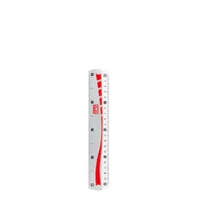 ORO 8 Inch Plastic Ruler – Clear Measurement Scale