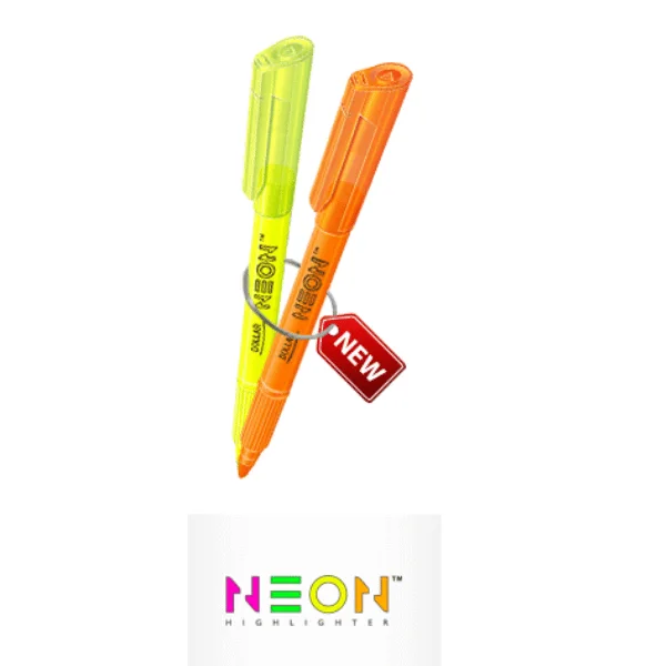 Dollar Neon Purple Highlighter Chisel Type 4mm
